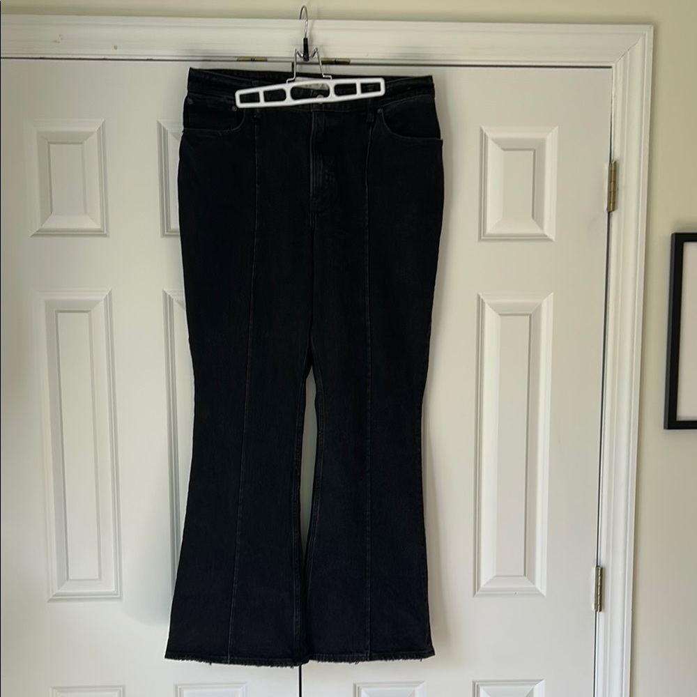Abercrombie & Fitch Black Flare Wide Leg Jeans